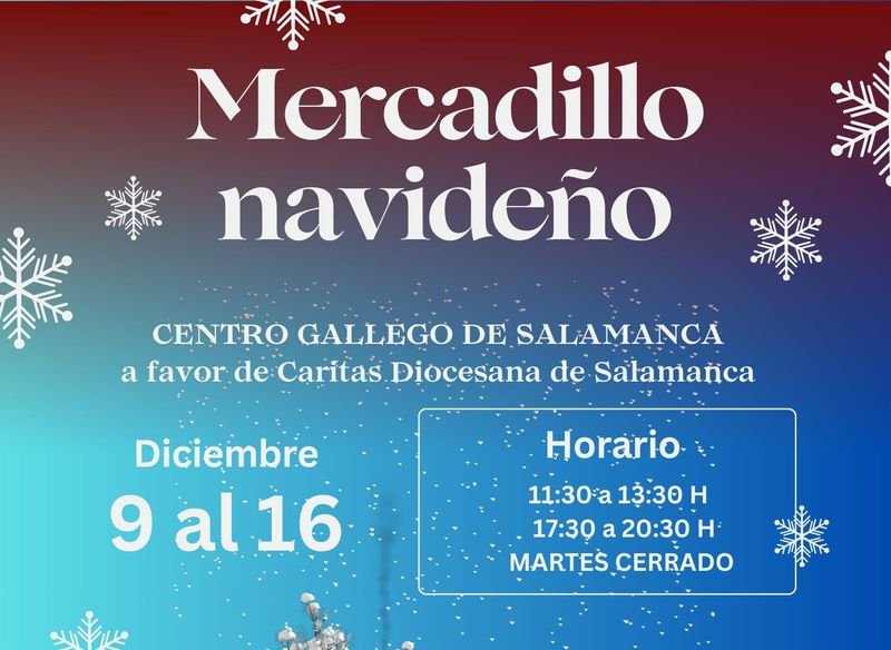 Un mercadillo solidario, música y otros encuentros en las navidades del Centro Gallego 