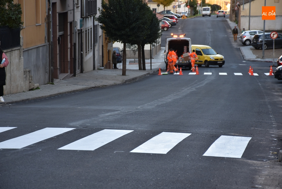 Los pasos de cebra de la Avenida de Béjar están de vuelta