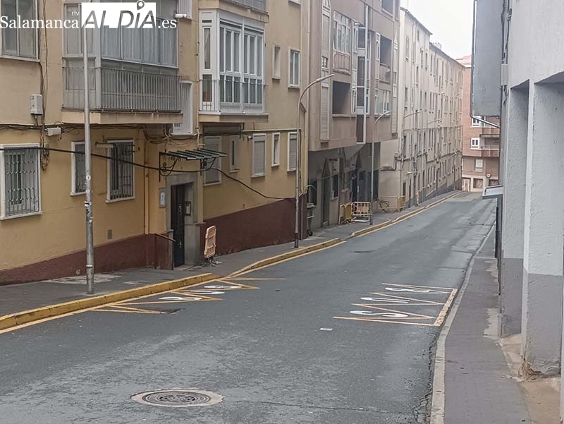 Obras en la Calle Olivillas de Béjar