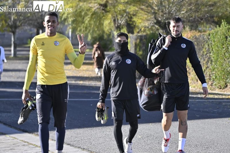 Tranquilidad en el seno del Salamanca UDS en el primer entrenamiento tras el empate con el líder