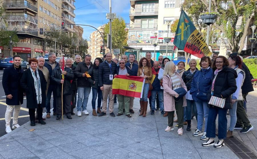 Un grupo de mirobrigenses toma parte en la manifestación de Salamanca contra la amnistía