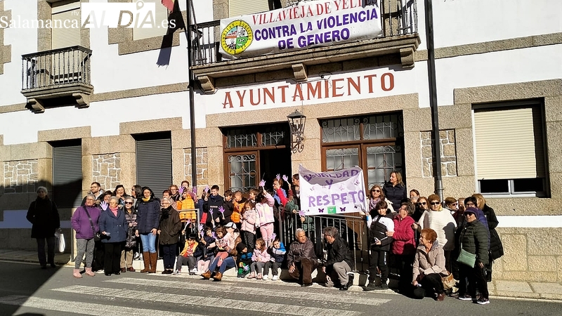 Villavieja de Yeltes rechaza la violencia de género 