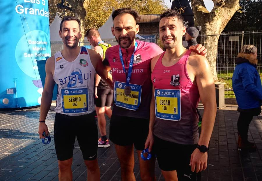 Luis Fernando Alaejos corre en Donosti su primera Maratón