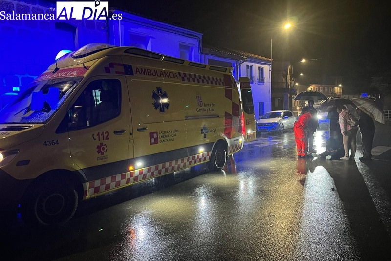 Nuevo atropello en la confluencia de las calles Pedro Velasco y Matadero de Vitigudino