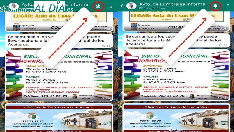 El Ayuntamiento de Lumbrales abre un Canal de WhatsApp para acercar la información a los vecinos