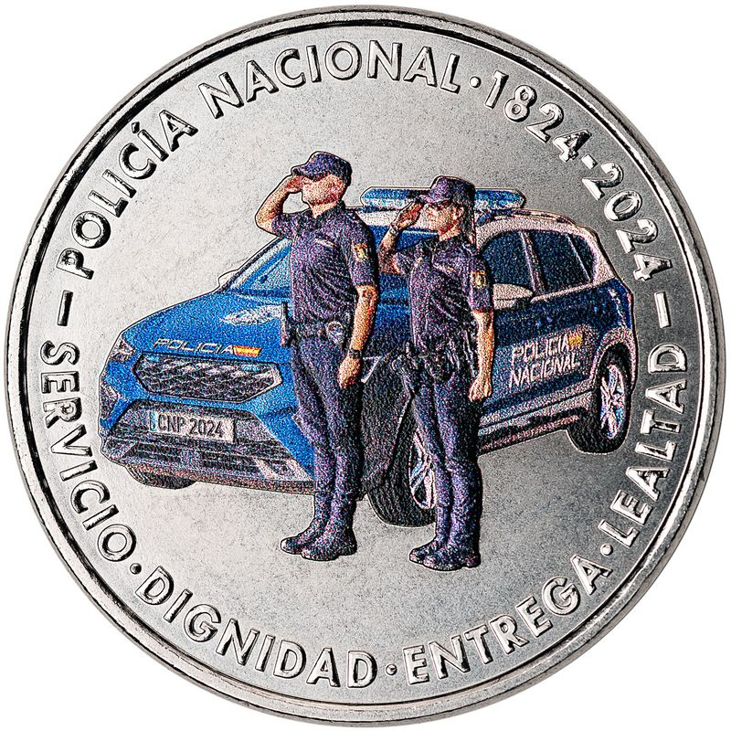 Una nueva moneda de 2 euros conmemorará del 200 aniversario de la Policía Nacional