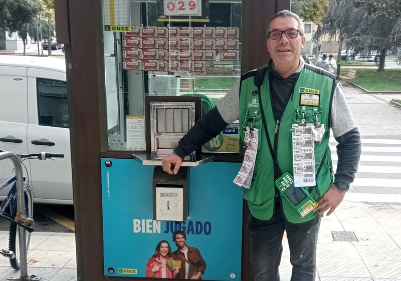 El vendedor de la ONCE que ha repartido 2.000 euros en Salamanca capital
