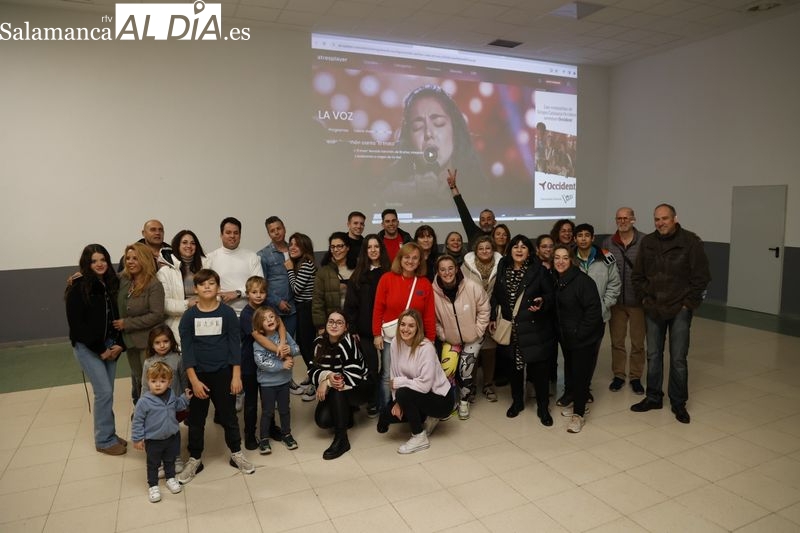 Doñinos de Salamanca arropa a su vecina Nereida, concursante de La Voz