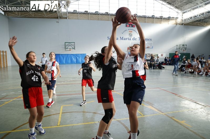 La Liga de Minibasket crea expectación en Santa Marta con equipos de Salamanca, Valladolid y Palencia 