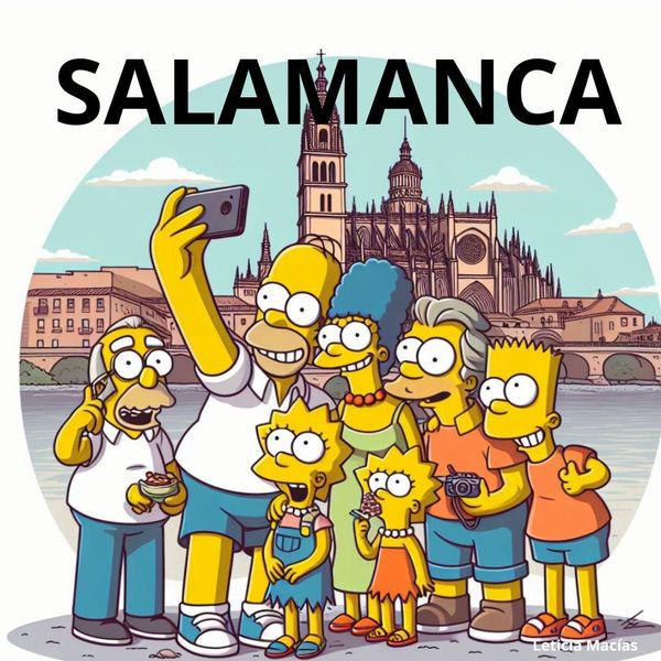 Los Simpson ‘visitan’ Salamanca y disfrutan del Carnaval del Toro de Ciudad Rodrigo 