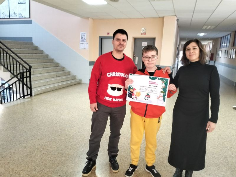 Un alumno del Fray Luis de León, ganador del VII Concurso de Postales Navideñas de CSIF
