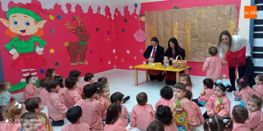 El Gordo con sabor a chocolate sí se deja caer por la Escuela Infantil