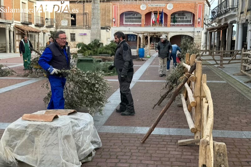 Santiago de la Puebla comienza a transformarse en Belén