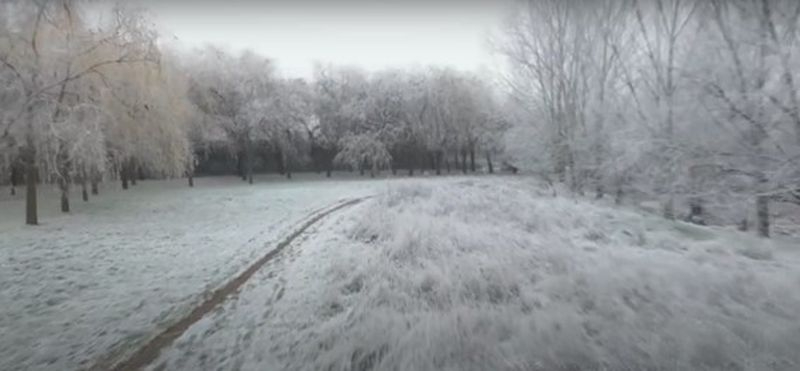 Espectacular vídeo de la cencellada en Salamanca a vista de dron 