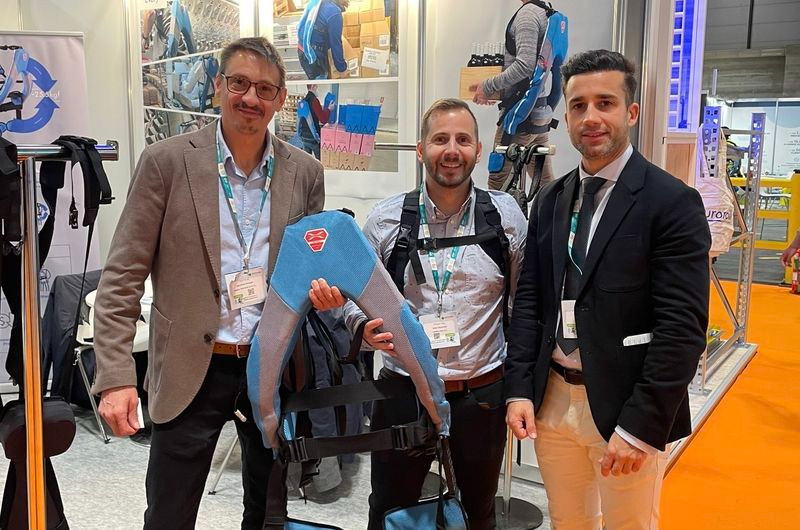 Los responsables de la Feria de la Industria Cárnica de Guijuelo, en la Empack de Madrid