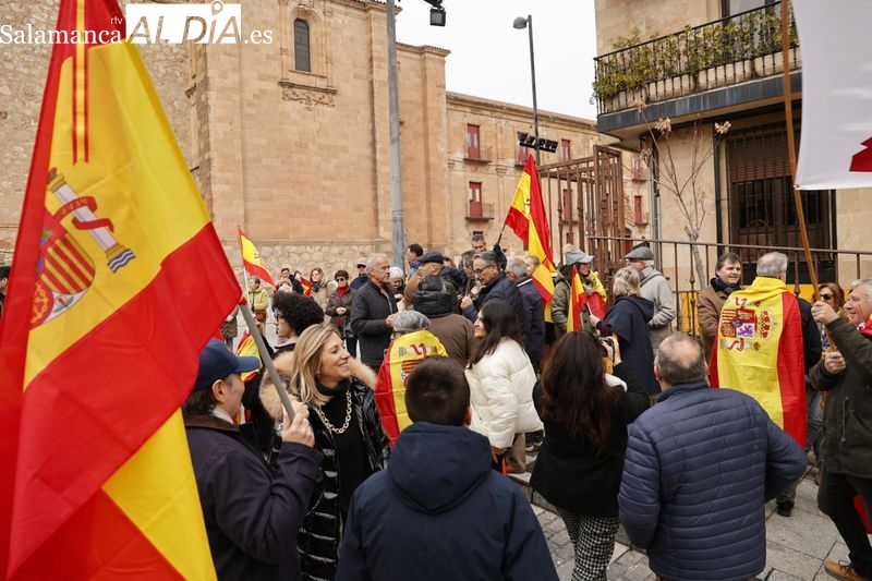 Vox se manifiesta contra el Gobierno que más ataca la Constitución