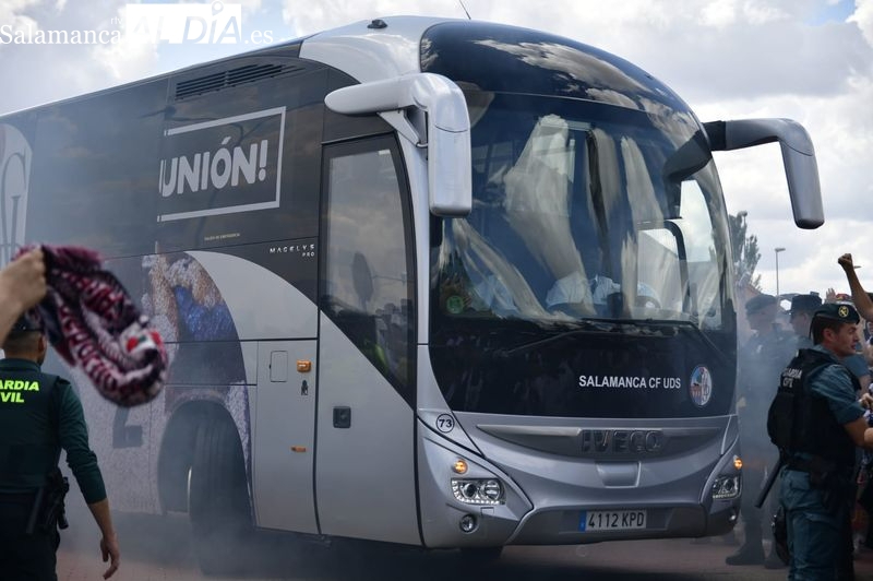 Un aficionado del Salamanca UDS sufre convulsiones en el viaje de vuelta en bus desde Astorga