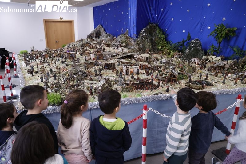 Aumentan las visitas al Belén del Ayuntamiento de Castellanos de Moriscos