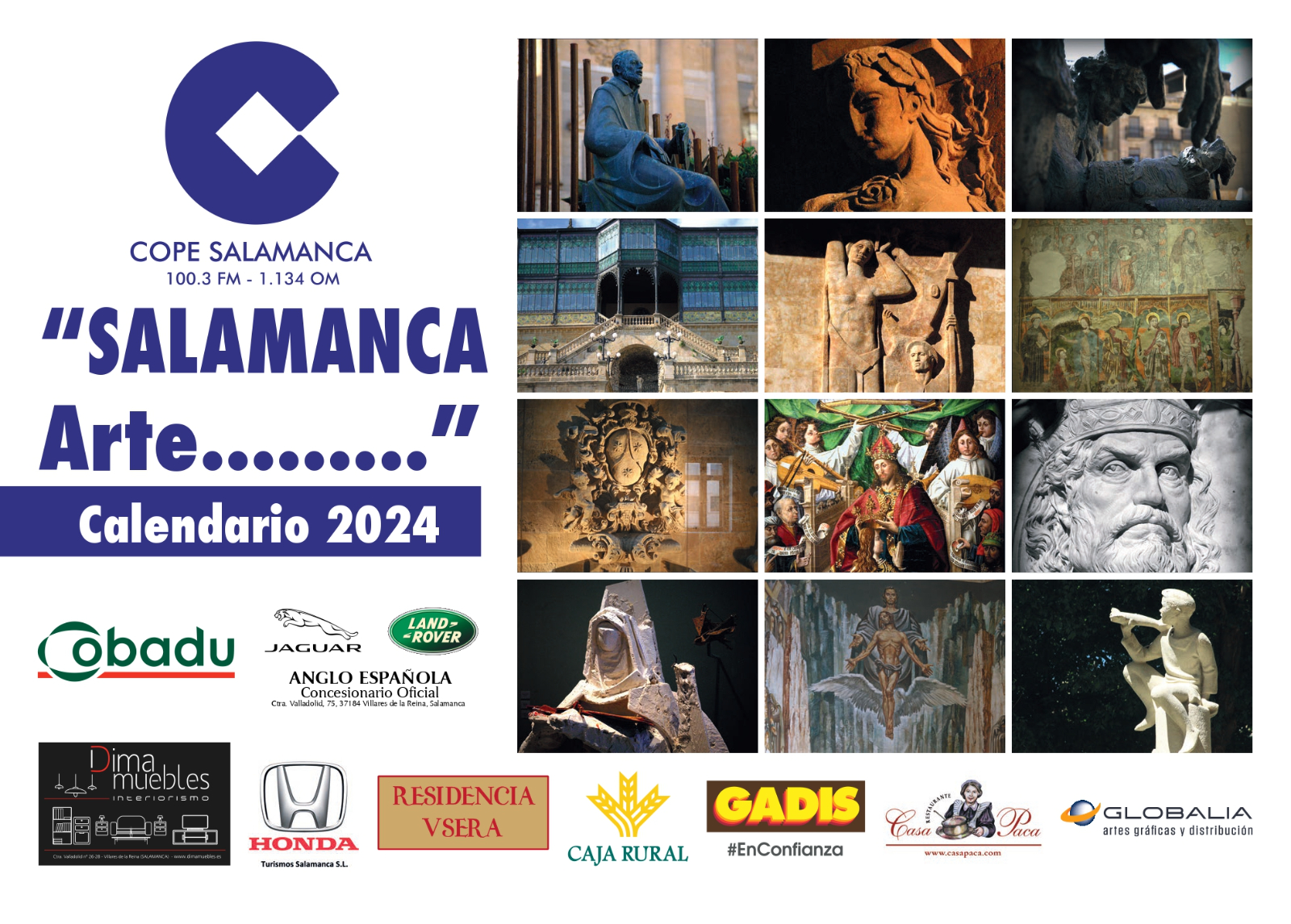 Un calendario para reivindicar a los artistas de Salamanca de la mano del fotógrafo y poeta J. Amador Martín y de la emisora de radio COPE Salamanca