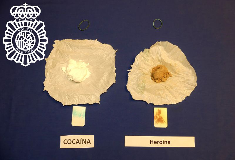 Interceptado en Tejares un coche a gran velocidad que llevaba 10.000 euros en droga