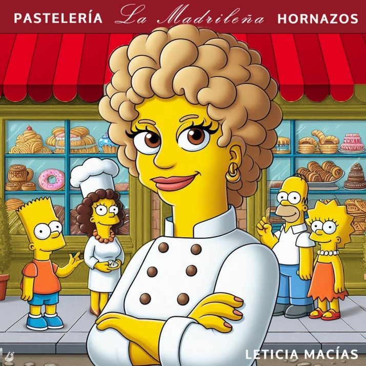 Los Simpsons en Pastelerías La Madrileña
