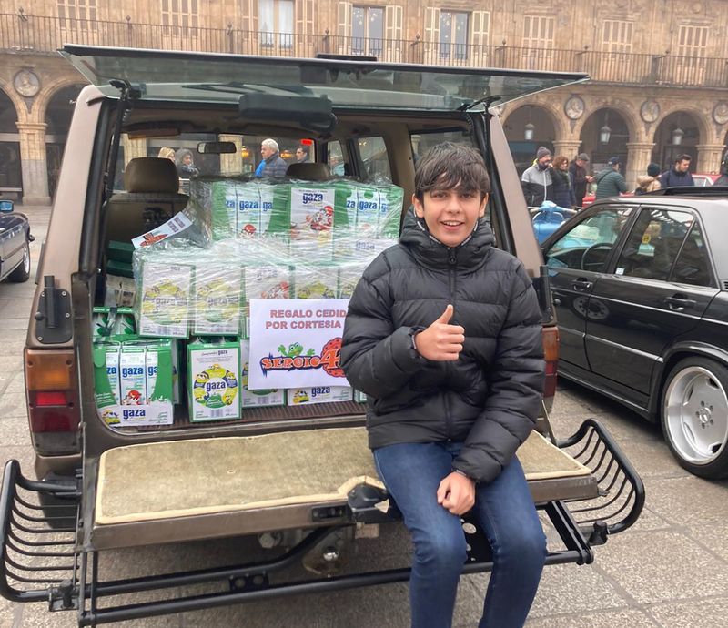 La solidaridad del joven piloto salmantino de motociclismo Sergio Verdugo