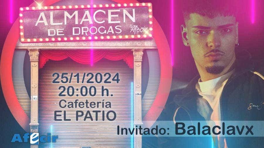 Balaclavx, protagonista este jueves del ‘Almacén de Drogas’ by Afecir