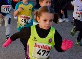 La peñarandina Alba Romero García, subcampeona regional de Campo a Través en categoría sub8 