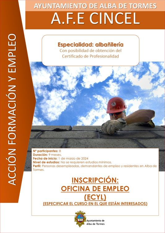 Dos nuevas acciones de formación y empleo en Alba de Tormes