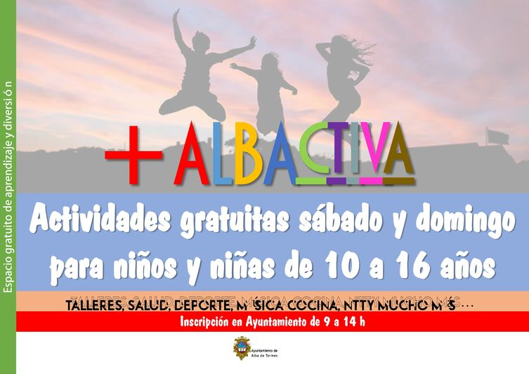 Comienza el plazo de inscripción para +AlbaActiva