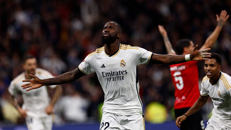 Rüdiger hace campeón de invierno al Real Madrid (1-0)