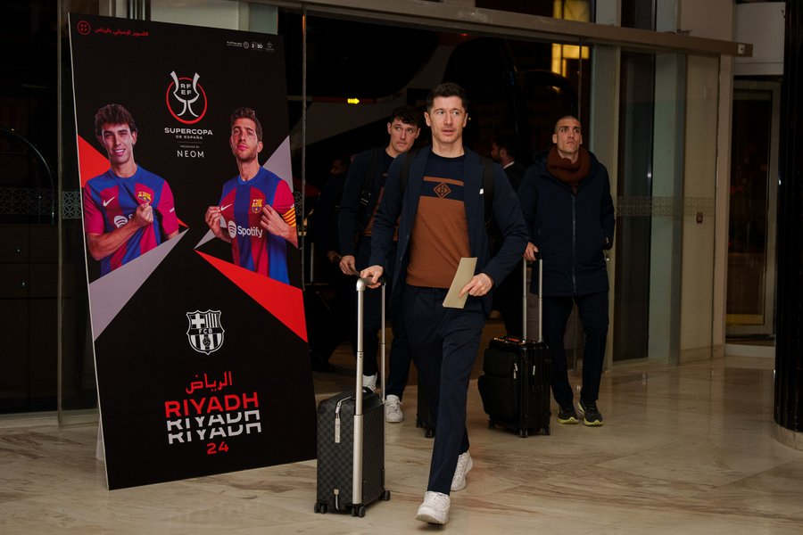 El Barcelona ya está en Arabia Saudí para jugar la Supercopa antes de visitar a Unionistas