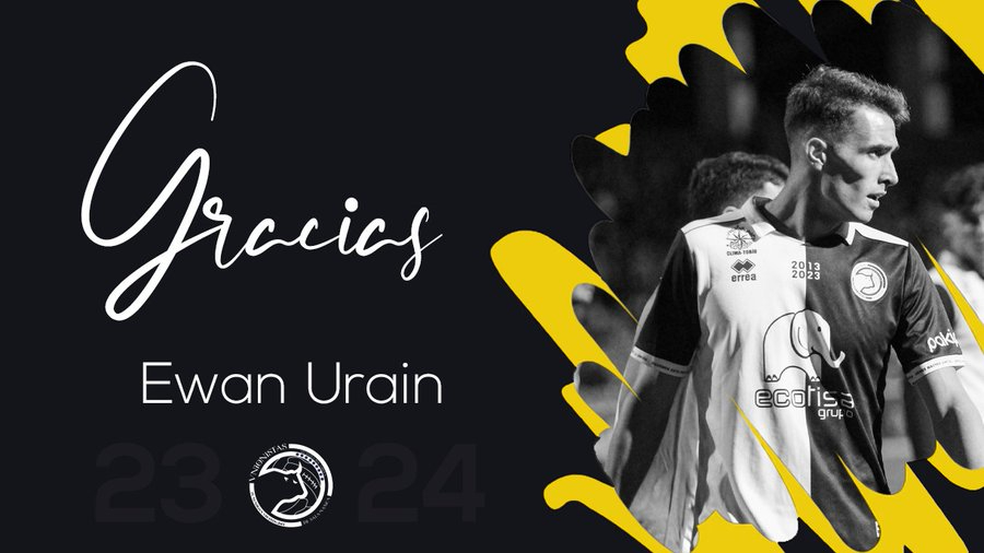 Ewan Urain, con contrato hasta 2025, se desvincula de Unionistas y firma por un Segunda Federación