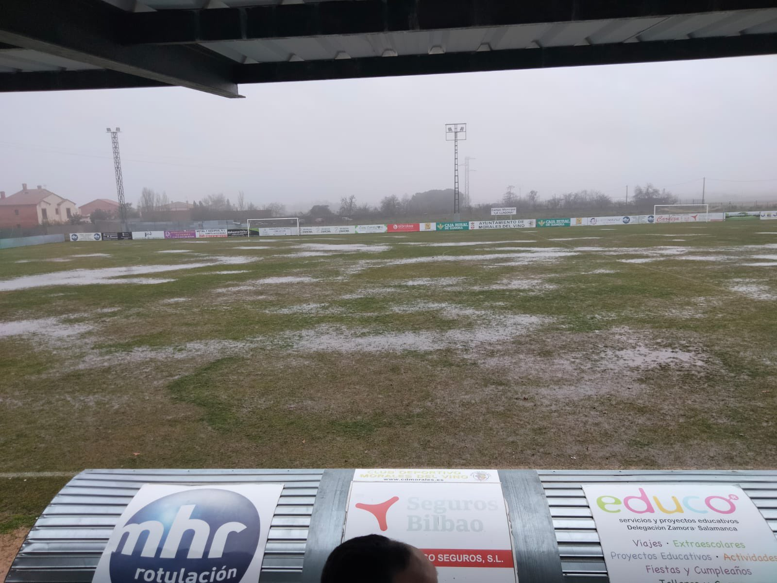 El primer partido del Ribert en 2024, suspendido porque el campo del Zamora B estaba encharcado
