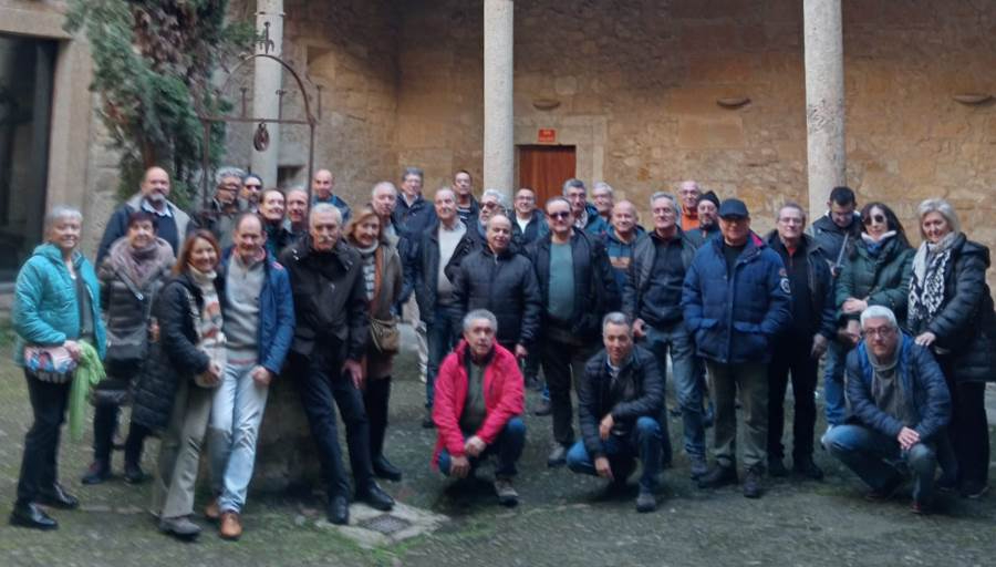 Antiguos trabajadores de Telefónica visitan Ciudad Rodrigo y Siega Verde