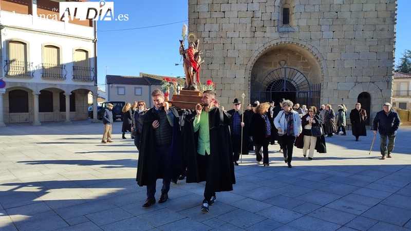 Colación decente y merienda de fardel para honrar a San Sebastián en Villavieja de Yeltes
