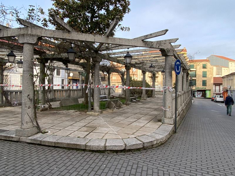 Comienzan las obras en la plaza de Julián Coca de Guijuelo