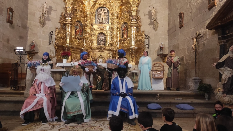 Los niños de Yecla de Yeltes protagonizan la llegada de los Reyes Magos