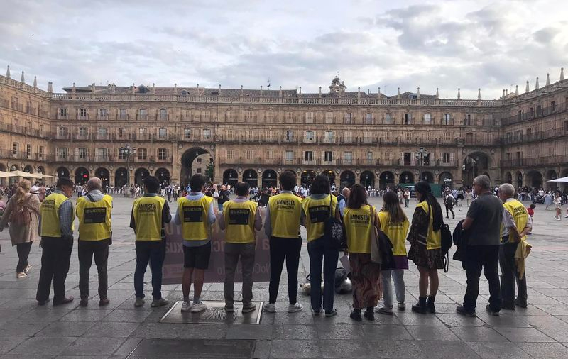 Amnistía Internacional realizará una performance este jueves en Salamanca para pedir medidas efectivas frente a la violencia machista