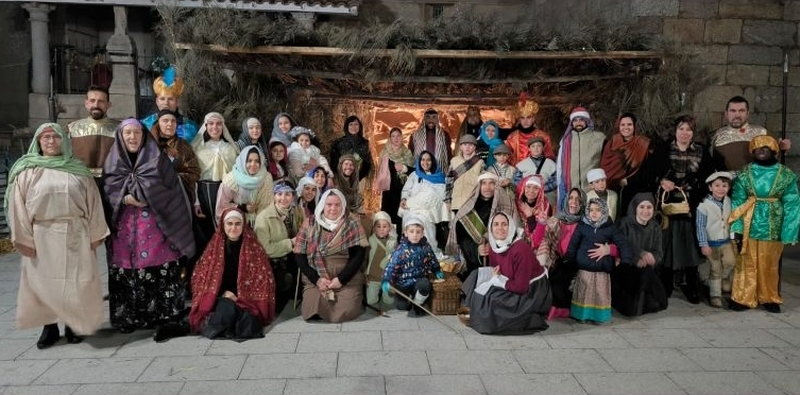 Belén viviente en Valderrrodrigo para recibir a los Reyes Magos