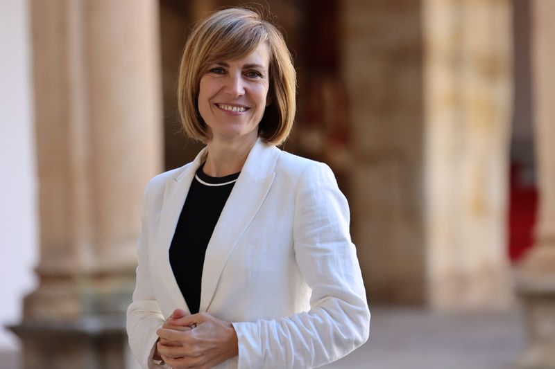 La periodista Ana Hernández, en la Tertulia Cofrade Pasión