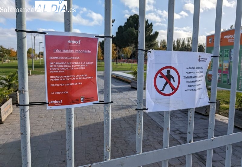 El motivo por el que se cierran parques y la zona arbolada de la Ciudad Deportiva de La Aldehuela 