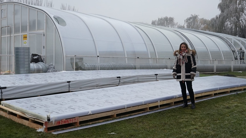 El Ayuntamiento de Santa Marta repara la cúpula que cubre la piscina climatizada