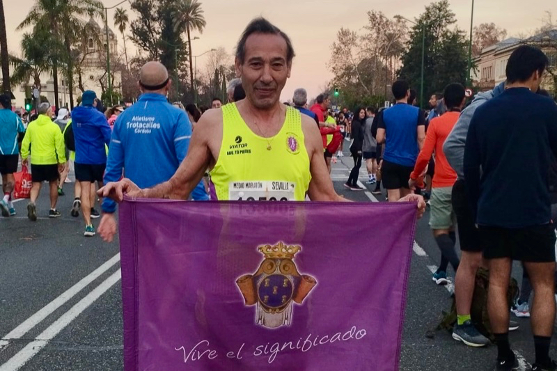 El veterano conserje salmantino que lleva más de 25 años participando en carreras