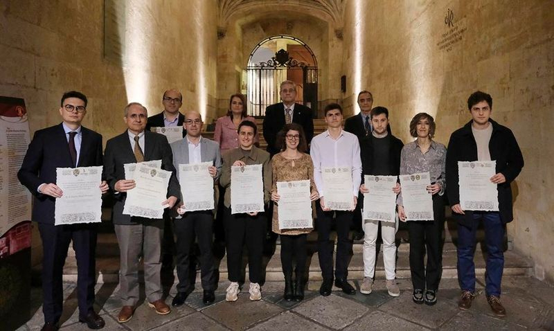 Los diez jóvenes investigadores premiados por la Real Academia de Medicina de Salamanca