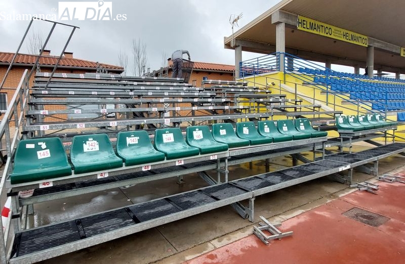 Comienzan las mejoras y la ampliación de las gradas supletorias en el Reina Sofía para recibir al FC Barcelona