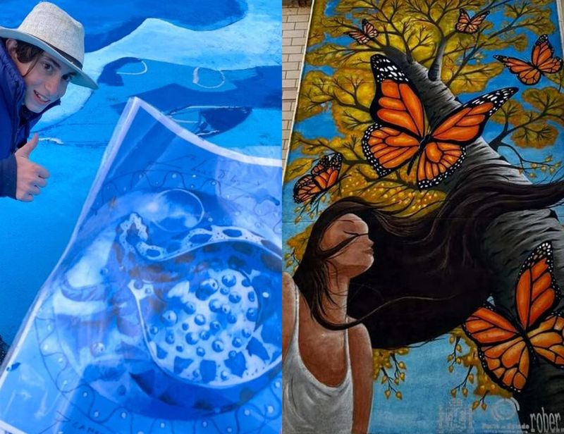 Dos obras de arte callejero de Salamanca, candidatas al premio Mejor Mural del Mundo 2023