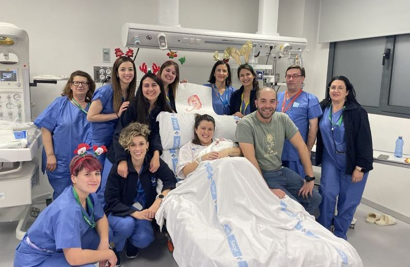 La salmantina Carla, la primera niña nacida en España de 2024