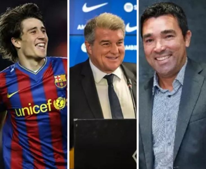 Laporta, Deco o Bojan Krkic, entre los asistentes al partido de Copa entre Unionistas y Barcelona