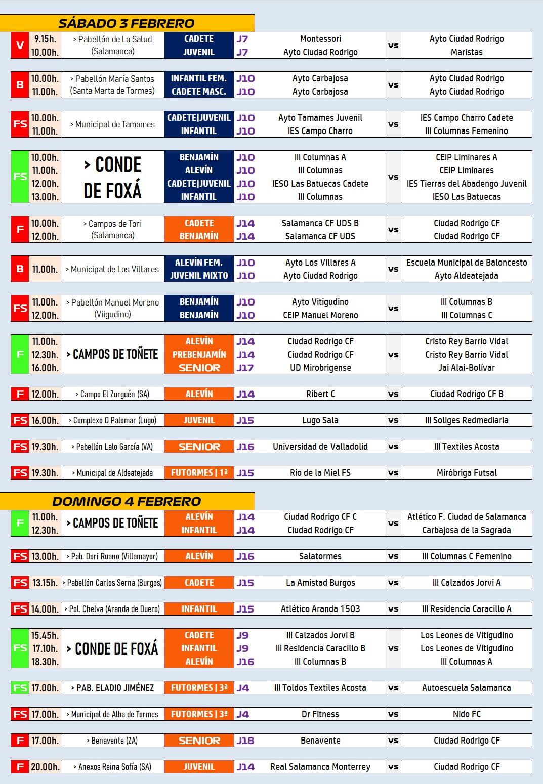 /AD 3-4 FEB/ Llega el último fin de semana deportivo antes del Carnaval
